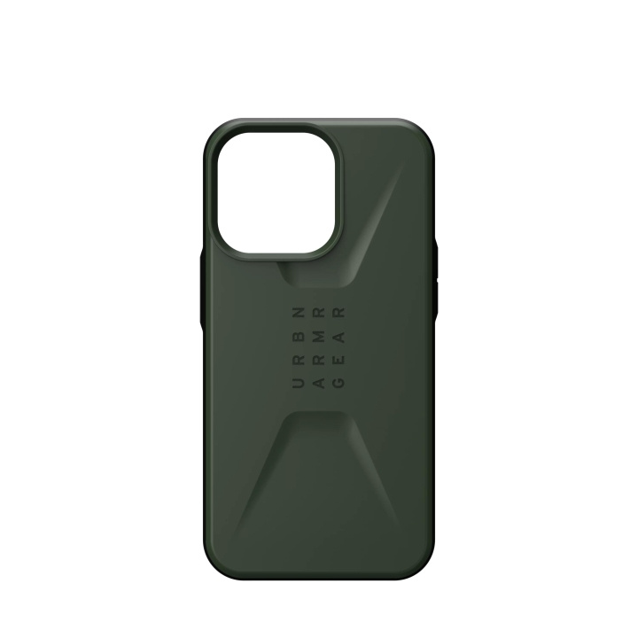 Urban Armor Gear iPhone 13 Pro Civilian Case, Olive i gruppen SMARTPHONES & TABLETS / Mobil Beskyttelse / Apple / iPhone 13 Pro hos TP E-commerce Nordic AB (C65164)