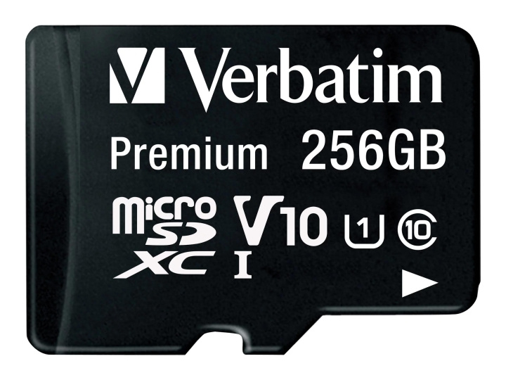 Verbatim Micro SDXC inc Adpt 256GB Premium C10 UHS-1 i gruppen HJEMMEELEKTRONIK / Lagringsmedier / Hukommelseskort / MicroSD/HC/XC hos TP E-commerce Nordic AB (C65240)