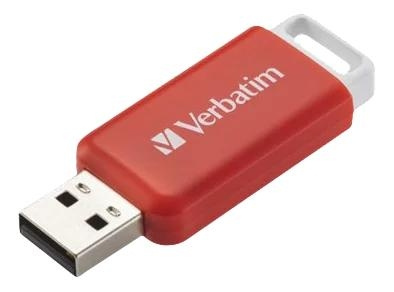 Verbatim DataBar USB 2.0 Drive Red 16GB i gruppen HJEMMEELEKTRONIK / Lagringsmedier / USB-flash drev / USB 2.0 hos TP E-commerce Nordic AB (C65245)