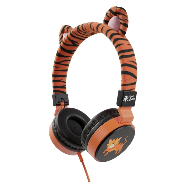 planetbuddies Tiger Furry Wired Headphones V2 i gruppen HJEMMEELEKTRONIK / Lyd & billede / Hovedtelefoner & Tilbehør / Hovedtelefoner hos TP E-commerce Nordic AB (C65318)