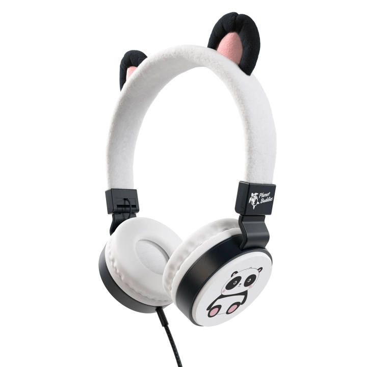 planetbuddies Panda Furry Wired Headphones V2 i gruppen HJEMMEELEKTRONIK / Lyd & billede / Hovedtelefoner & Tilbehør / Hovedtelefoner hos TP E-commerce Nordic AB (C65319)