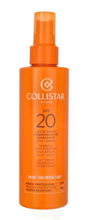 Collistar Tanning Moisturizing Milk Spray Face-Body SPF20 200 ml i gruppen SKØNHED & HELSE / Hudpleje / Tanning / Solbeskyttelse hos TP E-commerce Nordic AB (C65579)