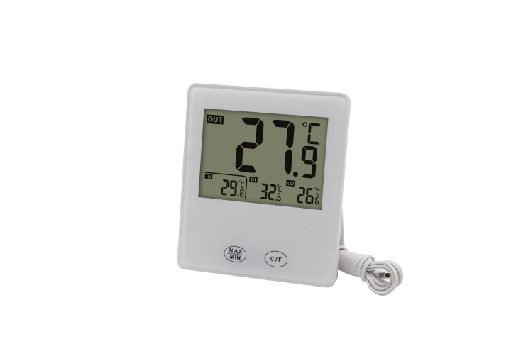 Nordic Quality Digital indoor-outdoor thermometer w wired sensor i gruppen HJEM, HUS & HAVE / Ventilator & Klima apparater / Termometre og vejrstationer hos TP E-commerce Nordic AB (C65792)