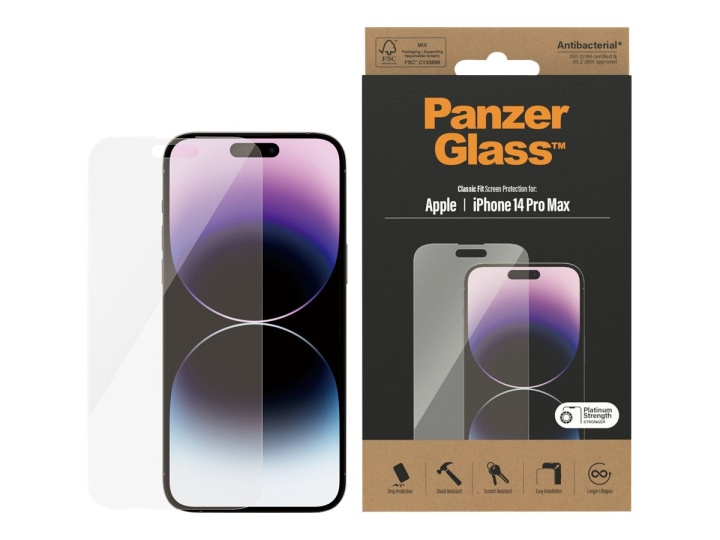 PanzerGlass Apple iPhone 14 Pro Max i gruppen SMARTPHONES & TABLETS / Mobil Beskyttelse / Apple / iPhone 14 hos TP E-commerce Nordic AB (C65892)