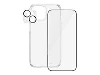 PanzerGlass Skærm/objektiv/rygbeskyttersæt Sort Transparent Apple iPhone 15 i gruppen SMARTPHONES & TABLETS / Mobil Beskyttelse / Apple / iPhone 15 hos TP E-commerce Nordic AB (C65908)