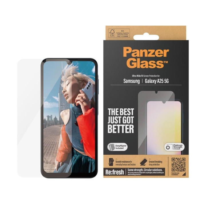 PanzerGlass Screen Protector Samsung Galaxy A25 5G i gruppen SMARTPHONES & TABLETS / Mobil Beskyttelse / Samsung hos TP E-commerce Nordic AB (C65928)