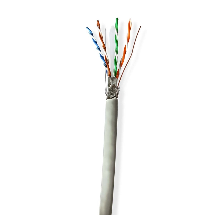 Nedis Netværkskabel Roll | CAT6 | Solid | SF/UTP | CCA | 100.0 m | Indendørs | Runde | PVC | Grå | Trækboks i gruppen COMPUTERTILBEHØR / Kabler og adaptere / Netværkskabler / Cat6 hos TP E-commerce Nordic AB (C66026)