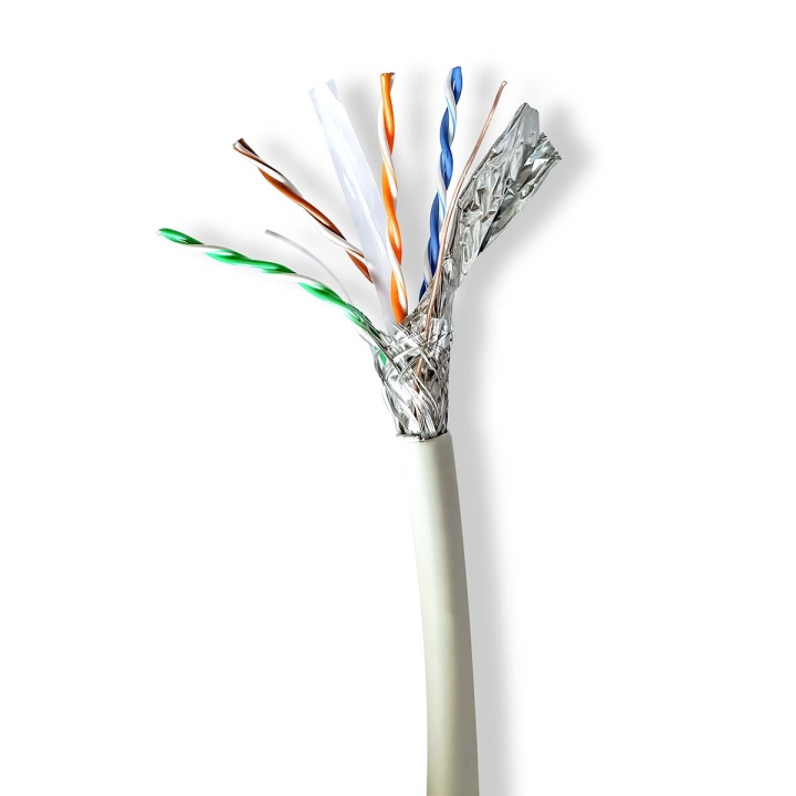 Nedis Netværkskabel Roll | CAT6a | Solid | SF/UTP | Kobber | 100.0 m | Indendørs | Runde | LSZH | Grå | Gaveæske i gruppen COMPUTERTILBEHØR / Kabler og adaptere / Netværkskabler / Cat6 hos TP E-commerce Nordic AB (C66044)