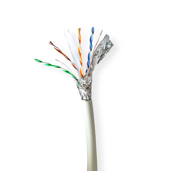 Nedis Netværkskabel Roll | CAT6a | Solid | SF/UTP | Kobber | 305.0 m | Indendørs | Runde | LSZH | Grå | Trækboks i gruppen COMPUTERTILBEHØR / Kabler og adaptere / Netværkskabler / Cat6 hos TP E-commerce Nordic AB (C66045)