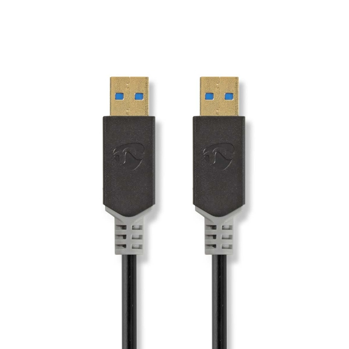 Nedis USB-kabel | USB 3.2 Gen 1 | USB-A Han | USB-A Han | 5 Gbps | Guldplateret | 2.00 m | Runde | PVC | Antracit | Box i gruppen COMPUTERTILBEHØR / Kabler og adaptere / USB / USB-A / Kabler hos TP E-commerce Nordic AB (C66067)