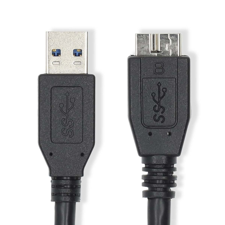 Nedis USB-kabel | USB 3.2 Gen 1 | USB-A Han | USB Micro-B han | 5 Gbps | Nikkelplateret | 1.00 m | Runde | PVC | Sort | Label i gruppen COMPUTERTILBEHØR / Kabler og adaptere / USB / Micro-USB / Kabler hos TP E-commerce Nordic AB (C66144)