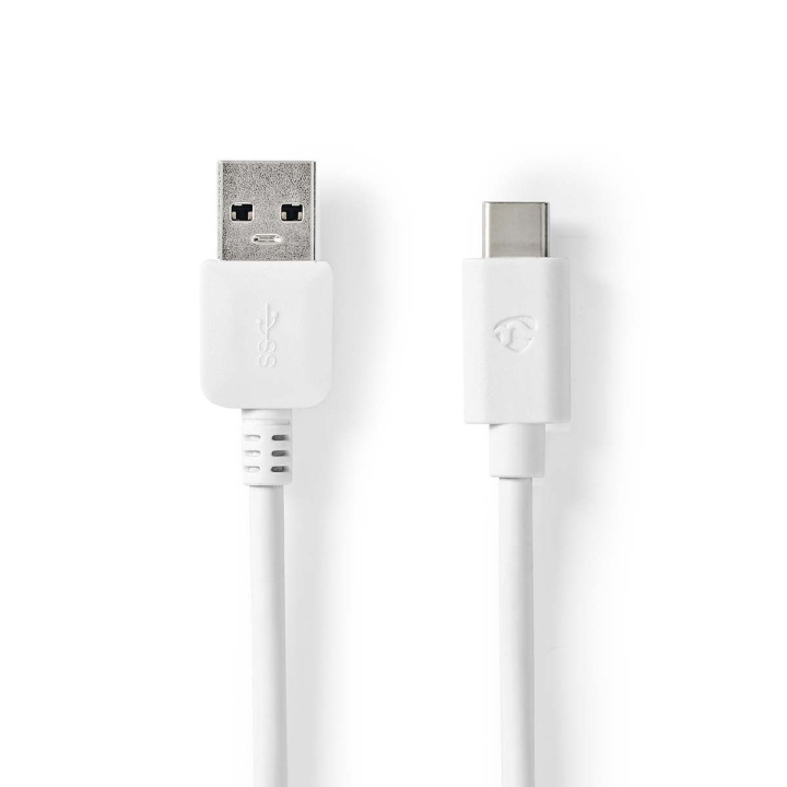 Nedis USB-kabel | USB 3.2 Gen 1 | USB-A Han | USB-C™ Han | 60 W | 5 Gbps | Nikkelplateret | 1.00 m | Runde | PVC | Hvid | Box i gruppen COMPUTERTILBEHØR / Kabler og adaptere / USB / USB-C hos TP E-commerce Nordic AB (C66167)