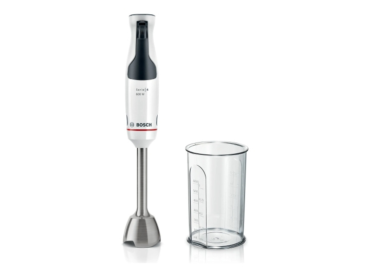 Bosch Serie | 4 ErgoMaster MSM4W210 Stavblender Hvid i gruppen HJEM, HUS & HAVE / Husholdningsapparater / Foodprocessor og køkkenassistenter / Mixer & Blender hos TP E-commerce Nordic AB (C66454)