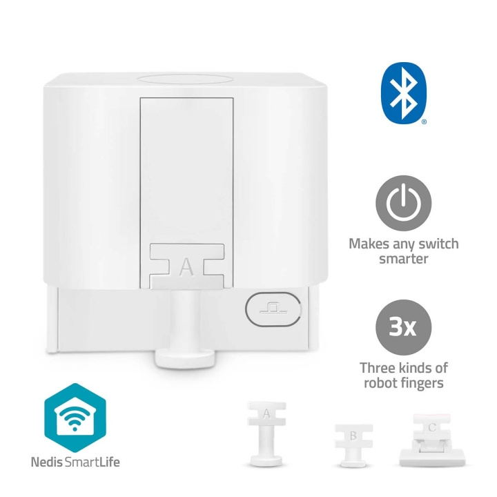 Nedis SmartLife Finger Robot | CR2 | 1000 mAh | Bluetooth® | Tre slags fingre i gruppen HJEM, HUS & HAVE / Smart hjem / Smart home systemer hos TP E-commerce Nordic AB (C66702)