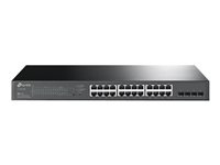 TP-Link JetStream TL-SG2428P Switch 24-porte Gigabit PoE+ i gruppen COMPUTERTILBEHØR / Netværk / Switches hos TP E-commerce Nordic AB (C67205)