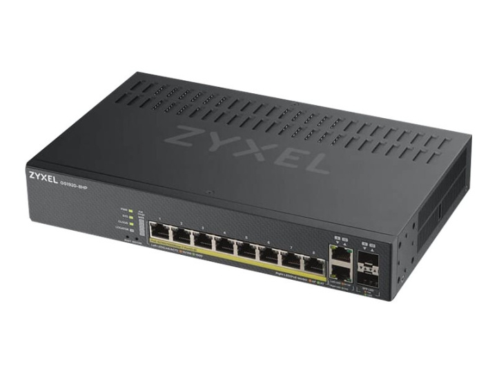 ZyXEL GS1920-8HPv2 Switch 8-porte Gigabit PoE+ i gruppen COMPUTERTILBEHØR / Netværk / Switches hos TP E-commerce Nordic AB (C67296)