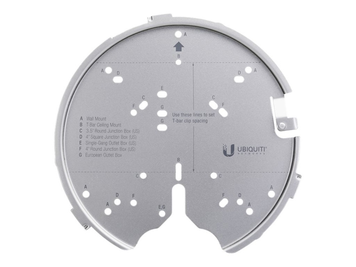 Ubiquiti UniFi Professional Mounting System U-PRO-MP Trådløst adgangspunkt-monteringssæt Sølv i gruppen HJEM, HUS & HAVE / Smart hjem / Smart home systemer hos TP E-commerce Nordic AB (C67421)