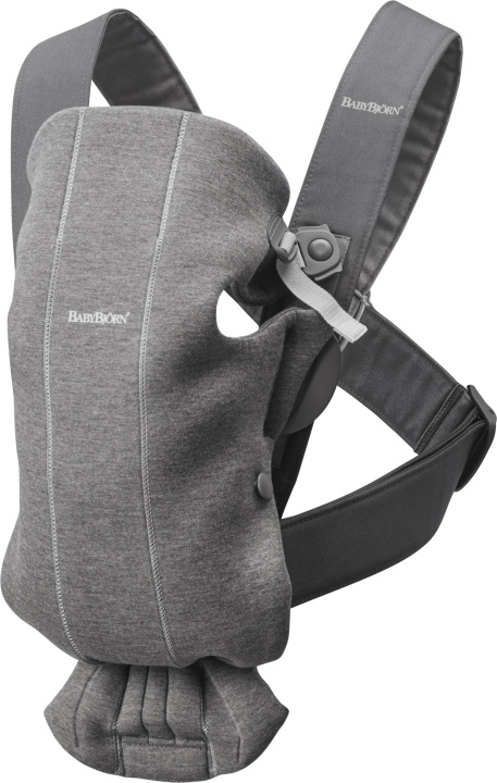 BabyBjörn Mini 3D Jersey-rygsæk, mørkegrå i gruppen LEGETØJ, BØRN & BABY / Pleje, sundhed og hygiejne / Pleje & hygiejne hos TP E-commerce Nordic AB (C68258)