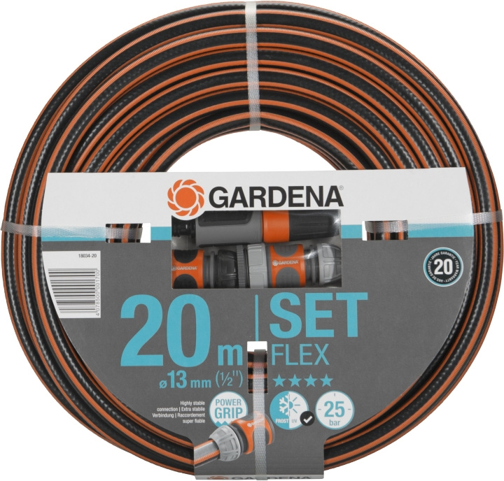 GARDENA Flex haveslangesæt, 20 m i gruppen HJEM, HUS & HAVE / Have og gårdhave / Haveværktøjer hos TP E-commerce Nordic AB (C68960)