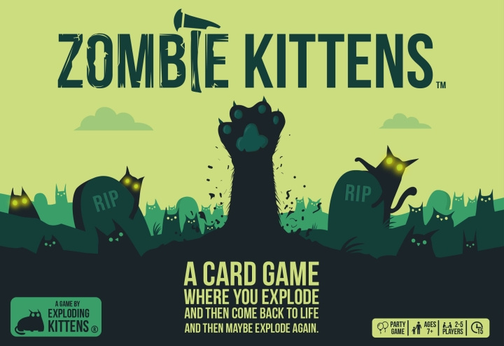 Exploding Kittens Zombie Kittens Nordic - kortspil i gruppen LEGETØJ, BØRN & BABY / Spil / Brætspil hos TP E-commerce Nordic AB (C69120)