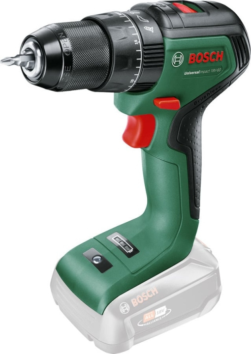 Bosch UniversalImpact 18V-60 Solo akku-boremaskine, uden batteri i gruppen HJEM, HUS & HAVE / Værktøj / Boremaskiner hos TP E-commerce Nordic AB (C69504)