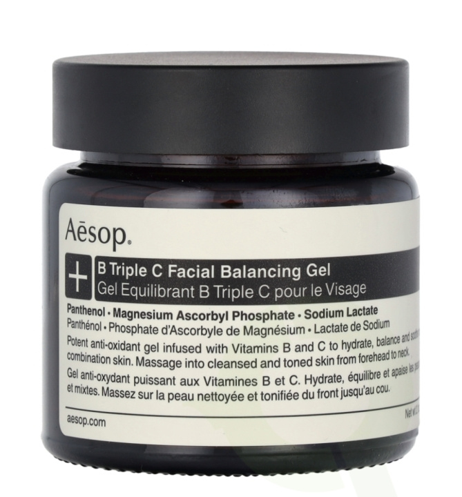 AESOP B Triple C Facial Balancing Gel 60 ml i gruppen SKØNHED & HELSE / Hudpleje / Ansigt / Dagcreme hos TP E-commerce Nordic AB (C69589)