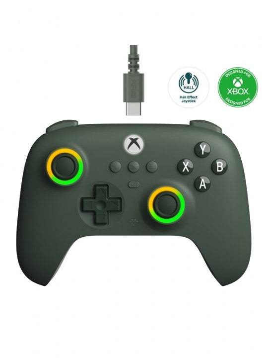 8Bitdo Ultimate C Wired kablet spilcontroller, mørkegrøn, Xbox i gruppen HJEMMEELEKTRONIK / Spilkonsoller og tilbehør / Xbox Series X / Tilbehør hos TP E-commerce Nordic AB (C69847)