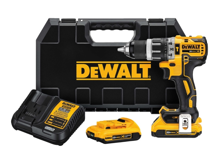 DeWalt DCD796D2-QW Bore-/skruemaskine med hammer 2 batterier medfølger 18V i gruppen HJEM, HUS & HAVE / Værktøj / Boremaskiner hos TP E-commerce Nordic AB (C70324)