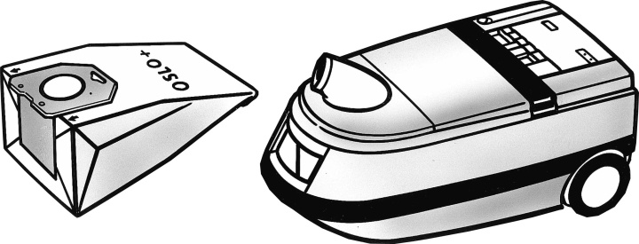 Nordic Quality MPH 2176 Dammsugarpåsar, 5 påsar + 2 filter billede
