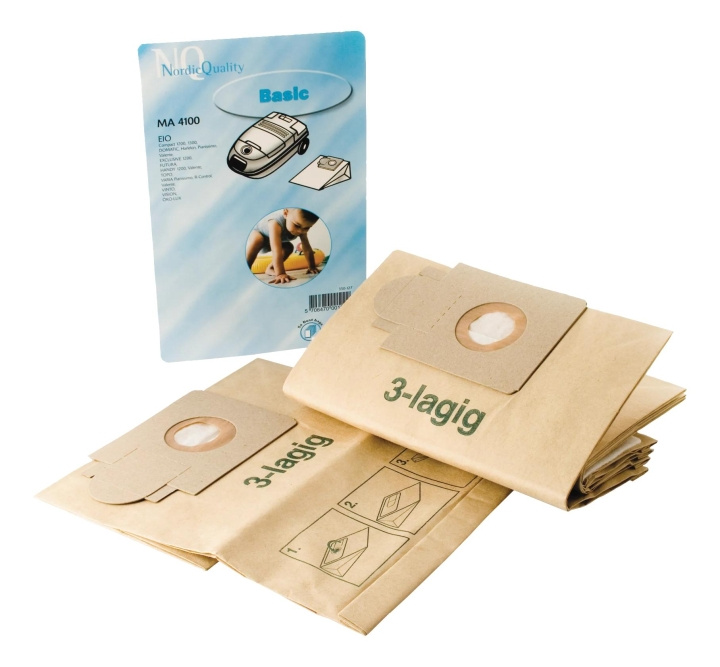 Nordic Quality MMA 4100 Vacuum Cleaner Bags 5 Pcs + 1 Filter