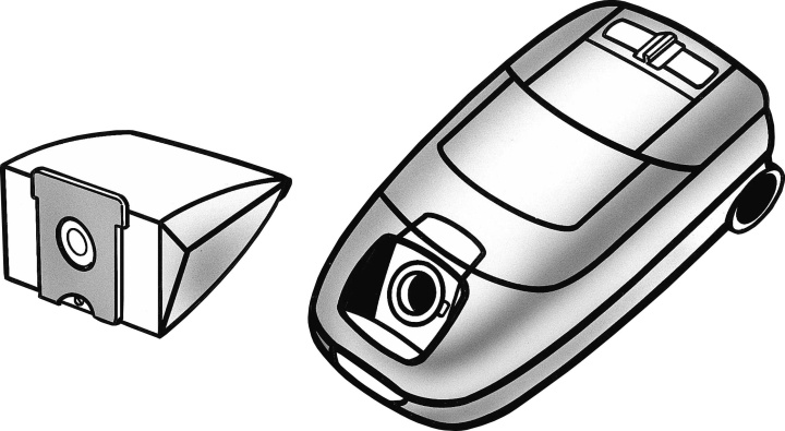 Nordic Quality AE 2010 Dammsugarpåsar, 5 påsar + 1 filter billede
