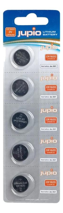 Jupio CR1620 3V 5pcs i gruppen HJEMMEELEKTRONIK / Batterier og opladere / Batterier / Knapcelle hos TP E-commerce Nordic AB (C70441)