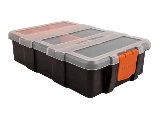 DeLOCK Sorting box 11 compartments 220 x 155 x 60 mm orange, black i gruppen HJEM, HUS & HAVE / Værktøj / Øvrigt værktøjer og tilbehør hos TP E-commerce Nordic AB (C70493)