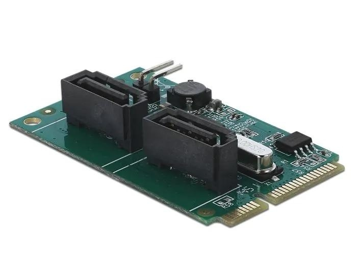 DeLOCK Mini PCIe-konverter til 2 x SATA med RAID i gruppen COMPUTERTILBEHØR / Computerkomponenter / Harddiske / Adaptere og tilbehør hos TP E-commerce Nordic AB (C70524)