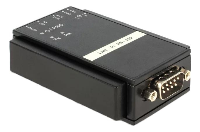 DeLOCK Converter Ethernet LAN TCP/IP > Serial RS-232 i gruppen COMPUTERTILBEHØR / Kabler og adaptere / Netværkskabler / Adaptere og samlemuffer hos TP E-commerce Nordic AB (C70598)