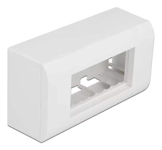 DeLOCK Surfacemounted Housing Easy 45 Modules 152 x 82 mm white i gruppen HJEM, HUS & HAVE / Elektricitet & Belysning / El-installation / Tilbehør hos TP E-commerce Nordic AB (C70661)