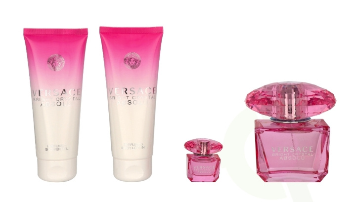 Versace Bright Crystal Absolu Giftset 295 ml Edp Spray 90ml/Body & Showergel 100ml/Body Lotion 100ml/Edp 5ml i gruppen SKØNHED & HELSE / Gaveæske / Gaveæske til hende hos TP E-commerce Nordic AB (C70960)