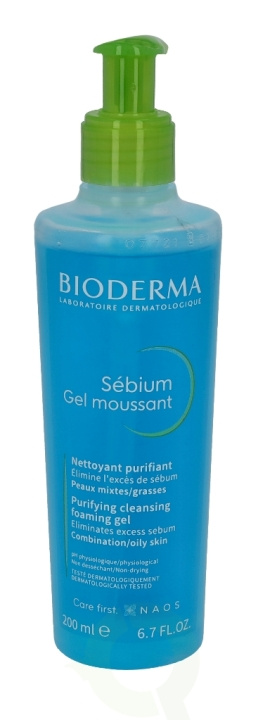 Bioderma Sebium Gel Moussant 200 ml i gruppen SKØNHED & HELSE / Hudpleje / Ansigt / Rengøring hos TP E-commerce Nordic AB (C70968)