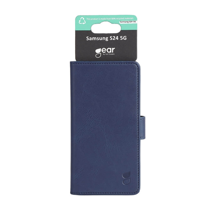 Gear Wallet 3 Kortpladser Blå - Samsung S24 5G i gruppen SMARTPHONES & TABLETS / Mobil Beskyttelse / Samsung hos TP E-commerce Nordic AB (C71362)