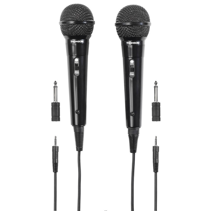 Thomson Microphone Dynamic M135D Karaoke Kit i gruppen HJEMMEELEKTRONIK / Lyd & billede / Håndholdte mikrofoner hos TP E-commerce Nordic AB (C71491)