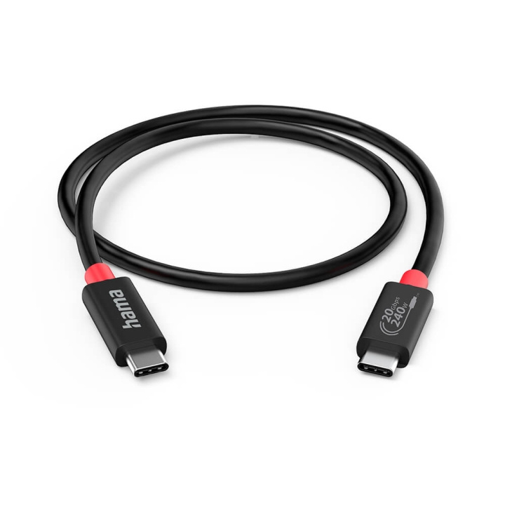 Hama Cable USB-C USB 4.0 Gen2 20 Gbit/s 240W 2.0m Black i gruppen COMPUTERTILBEHØR / Kabler og adaptere / USB / USB-C hos TP E-commerce Nordic AB (C71591)