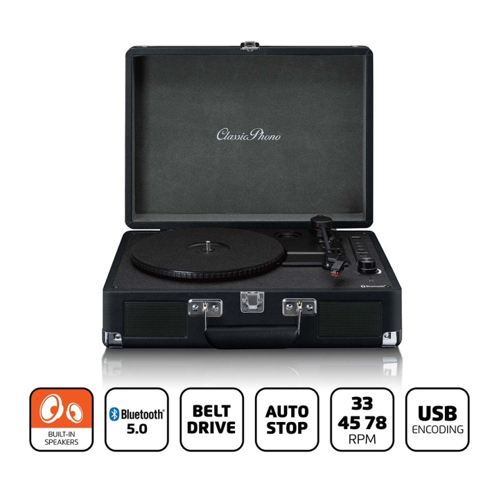 Lenco Retro pladespiller Bluetooth® USB afspilning/indkodning Aux i gruppen HJEMMEELEKTRONIK / Lyd & billede / Hjemmebiograf, HiFi & Bærbar / Kompakt stereo & pladespiller hos TP E-commerce Nordic AB (C71869)