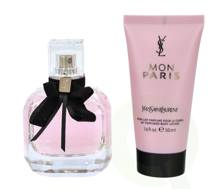 Yves Saint Laurent YSL Mon Paris Giftset 100 ml Edp Spray 50ml/Body Lotion 50ml Travel Selection i gruppen SKØNHED & HELSE / Gaveæske / Gaveæske til hende hos TP E-commerce Nordic AB (C72741)