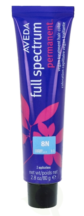 Aveda Full Spectrum Permanent Vegan Pure Tone Hair Color 80 gr 8N i gruppen SKØNHED & HELSE / Hår og styling / Hårpleje / Hårfarve / Hårfarve & Farve bombe hos TP E-commerce Nordic AB (C73225)