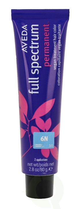 Aveda Full Spectrum Permanent Vegan Pure Tone Hair Color 80 gr 6N i gruppen SKØNHED & HELSE / Hår og styling / Hårpleje / Hårfarve / Hårfarve & Farve bombe hos TP E-commerce Nordic AB (C73226)