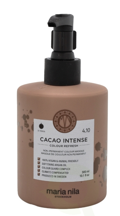Maria Nila Colour Refresh Non-Permanent Colour Mask 300 ml 4.10 Cacao Intense i gruppen SKØNHED & HELSE / Hår og styling / Hårpleje / Hårmaske hos TP E-commerce Nordic AB (C73615)