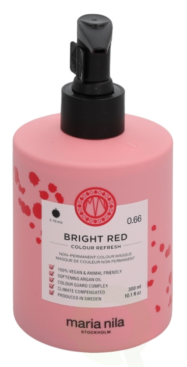Maria Nila Colour Refresh Non-Permanent Colour Mask 300 ml 066 Bright Red i gruppen SKØNHED & HELSE / Hår og styling / Hårpleje / Hårmaske hos TP E-commerce Nordic AB (C73619)