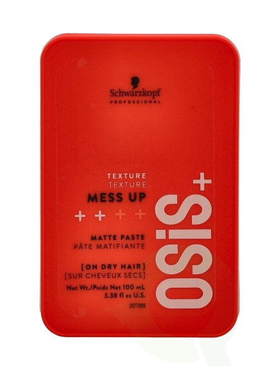 Schwarzkopf Osis+ Mess Up Matte Paste 100 ml #2 Medium Control i gruppen SKØNHED & HELSE / Hår og styling / Hår styling / Styling creme hos TP E-commerce Nordic AB (C73780)