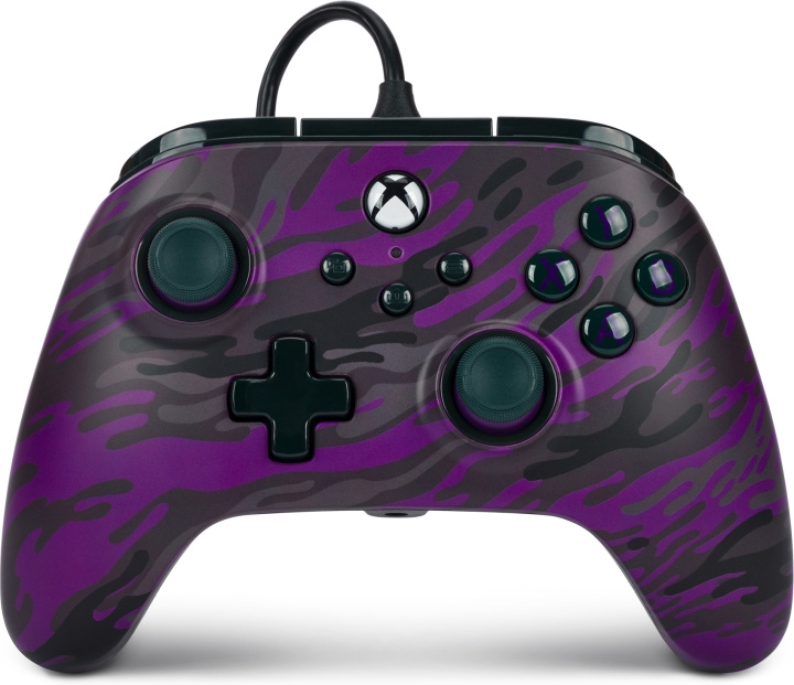 PowerA Advantage Wired Controller, lilla camouflage, Xbox i gruppen HJEMMEELEKTRONIK / Spilkonsoller og tilbehør / Xbox Series X / Tilbehør hos TP E-commerce Nordic AB (C75396)