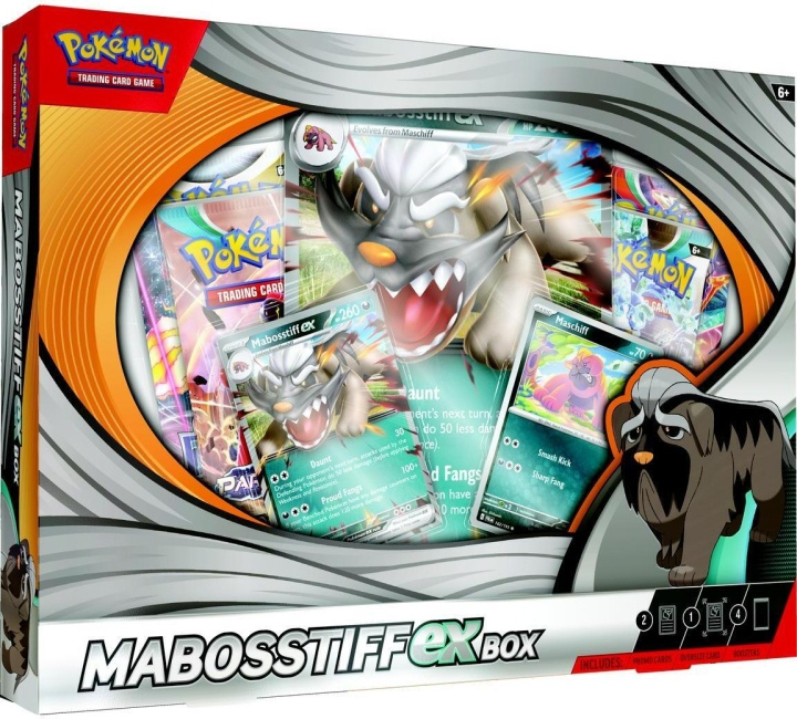 POKEMON TCG: Mabosstiff ex Box samlekort-sæt i gruppen LEGETØJ, BØRN & BABY / Spil / Kortspil hos TP E-commerce Nordic AB (C75404)